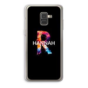 CaseCompany Abstract Spectrum: Samsung Galaxy A8 (2018) Transparant Hoesje