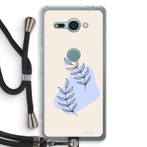 CaseCompany Leaf me if you can: Sony Xperia XZ2 Compact Transparant Hoesje met koord