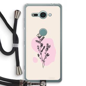CaseCompany Roses are red: Sony Xperia XZ2 Compact Transparant Hoesje met koord