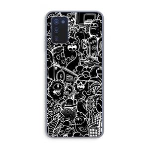 CaseCompany Vexx Black City : Samsung Galaxy A03s Transparant Hoesje