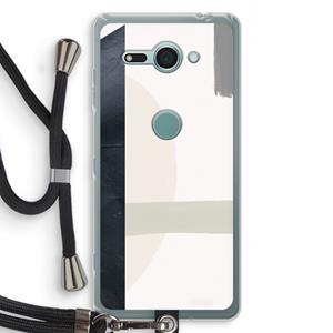 CaseCompany Baca: Sony Xperia XZ2 Compact Transparant Hoesje met koord