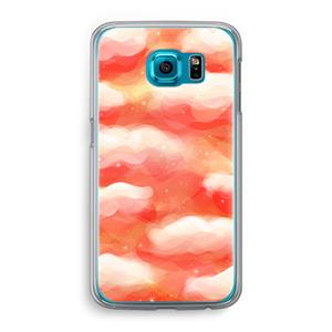 CaseCompany Lichte Wolken: Samsung Galaxy S6 Transparant Hoesje