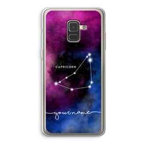 CaseCompany Sterrenbeeld - Donker: Samsung Galaxy A8 (2018) Transparant Hoesje
