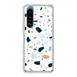 CaseCompany Terrazzo N°13: Sony Xperia 5 III Transparant Hoesje