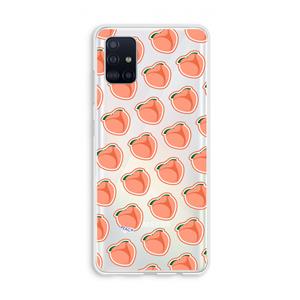 CaseCompany Just peachy: Galaxy A51 4G Transparant Hoesje
