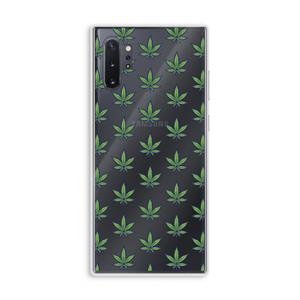 CaseCompany Weed: Samsung Galaxy Note 10 Plus Transparant Hoesje