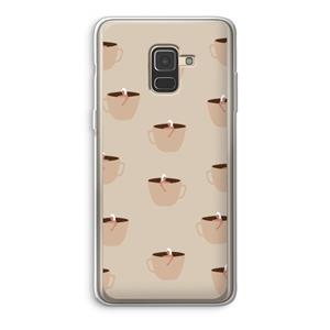 CaseCompany Morning coffee: Samsung Galaxy A8 (2018) Transparant Hoesje