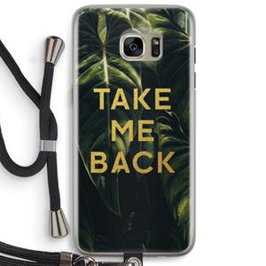 CaseCompany Take me back: Samsung Galaxy S7 Edge Transparant Hoesje met koord