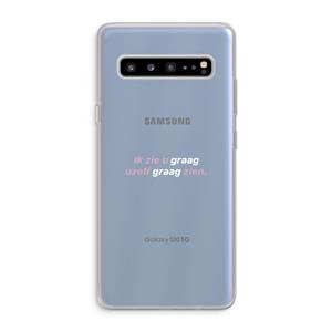 CaseCompany uzelf graag zien: Samsung Galaxy S10 5G Transparant Hoesje