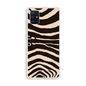 CaseCompany Arizona Zebra: Galaxy A51 4G Transparant Hoesje