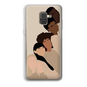 CaseCompany Sweet creatures: Samsung Galaxy A8 (2018) Transparant Hoesje
