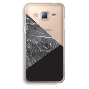 CaseCompany Combinatie marmer: Samsung Galaxy J3 (2016) Transparant Hoesje