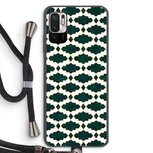 CaseCompany Moroccan tiles: Xiaomi Redmi Note 10 5G Transparant Hoesje met koord