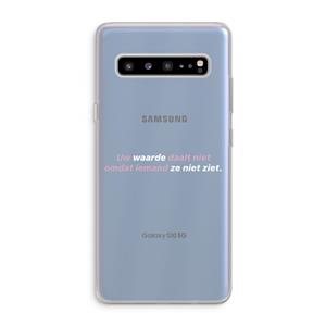 CaseCompany uw waarde daalt niet: Samsung Galaxy S10 5G Transparant Hoesje