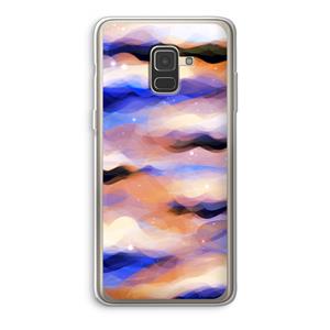 CaseCompany Donkere Wolken: Samsung Galaxy A8 (2018) Transparant Hoesje