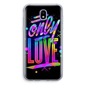 CaseCompany Only Love: Samsung Galaxy J5 (2017) Transparant Hoesje
