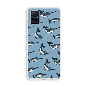CaseCompany Narwhal: Galaxy A51 4G Transparant Hoesje