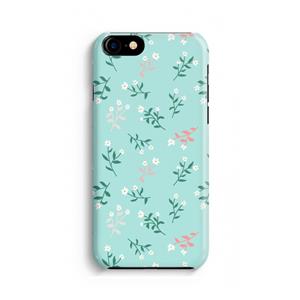 CaseCompany Small white flowers: iPhone 8 Volledig Geprint Hoesje