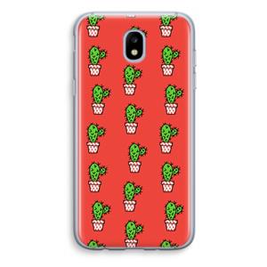CaseCompany Mini cactus: Samsung Galaxy J5 (2017) Transparant Hoesje