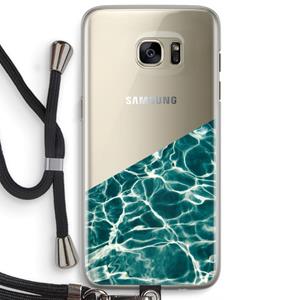 CaseCompany Weerkaatsing water: Samsung Galaxy S7 Edge Transparant Hoesje met koord