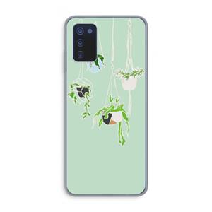 CaseCompany Hang In There: Samsung Galaxy A03s Transparant Hoesje
