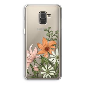CaseCompany Floral bouquet: Samsung Galaxy A8 (2018) Transparant Hoesje