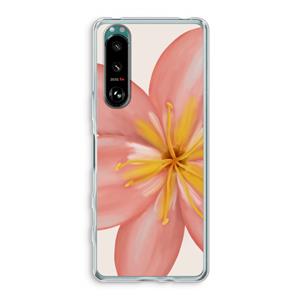 CaseCompany Pink Ellila Flower: Sony Xperia 5 III Transparant Hoesje
