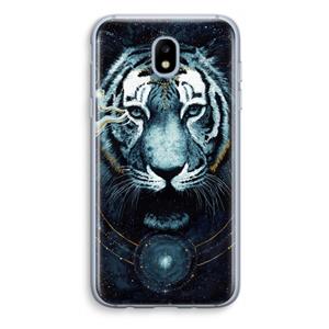 CaseCompany Darkness Tiger: Samsung Galaxy J5 (2017) Transparant Hoesje