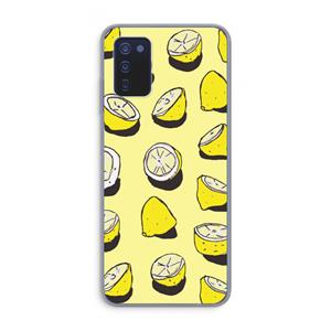 CaseCompany When Life Gives You Lemons...: Samsung Galaxy A03s Transparant Hoesje