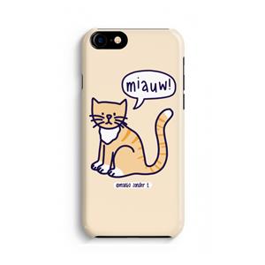 CaseCompany Miauw: iPhone 8 Volledig Geprint Hoesje