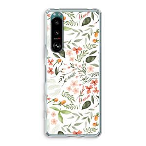 CaseCompany Sweet little flowers: Sony Xperia 5 III Transparant Hoesje