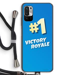 CaseCompany Victory Royale: Xiaomi Redmi Note 10 5G Transparant Hoesje met koord