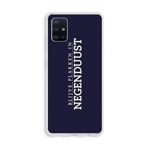 CaseCompany Blijve plakken in Negenduust: Galaxy A51 4G Transparant Hoesje