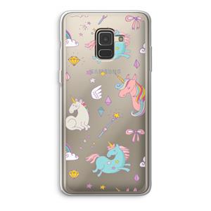 CaseCompany Fantasiewereld: Samsung Galaxy A8 (2018) Transparant Hoesje