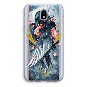 CaseCompany Golden Raven: Samsung Galaxy J5 (2017) Transparant Hoesje