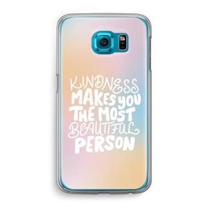 CaseCompany The prettiest: Samsung Galaxy S6 Transparant Hoesje