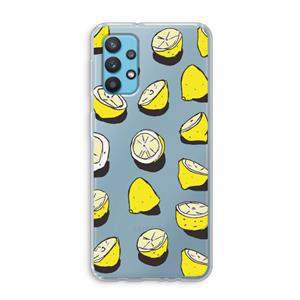 CaseCompany When Life Gives You Lemons...: Samsung Galaxy A32 4G Transparant Hoesje
