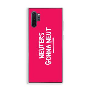 CaseCompany Neuters (roze): Samsung Galaxy Note 10 Plus Transparant Hoesje