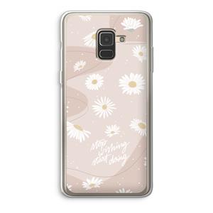 CaseCompany Daydreaming becomes reality: Samsung Galaxy A8 (2018) Transparant Hoesje