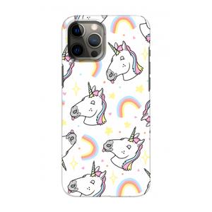 CaseCompany Rainbow Unicorn: Volledig geprint iPhone 12 Hoesje