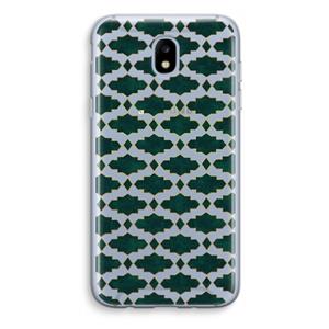 CaseCompany Moroccan tiles: Samsung Galaxy J5 (2017) Transparant Hoesje