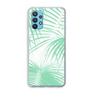 CaseCompany Palmbladeren: Samsung Galaxy A32 4G Transparant Hoesje