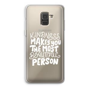 CaseCompany The prettiest: Samsung Galaxy A8 (2018) Transparant Hoesje