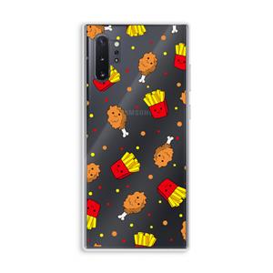 CaseCompany Chicken 'n Fries: Samsung Galaxy Note 10 Plus Transparant Hoesje