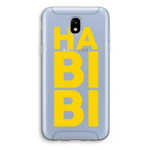 CaseCompany Habibi Blue: Samsung Galaxy J5 (2017) Transparant Hoesje