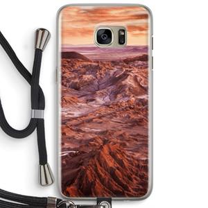 CaseCompany Mars: Samsung Galaxy S7 Edge Transparant Hoesje met koord