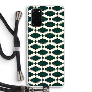 CaseCompany Moroccan tiles: Samsung Galaxy S20 Plus Transparant Hoesje met koord