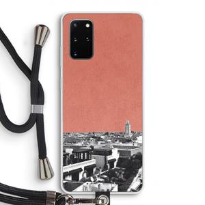 CaseCompany Marrakech Skyline : Samsung Galaxy S20 Plus Transparant Hoesje met koord