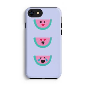 CaseCompany Smiley watermeloen: iPhone SE 2020 Tough Case