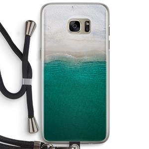 CaseCompany Stranded: Samsung Galaxy S7 Edge Transparant Hoesje met koord